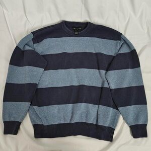 Croft & Barrow Men's Crewneck Sweater - Dark Blue and Light Blue